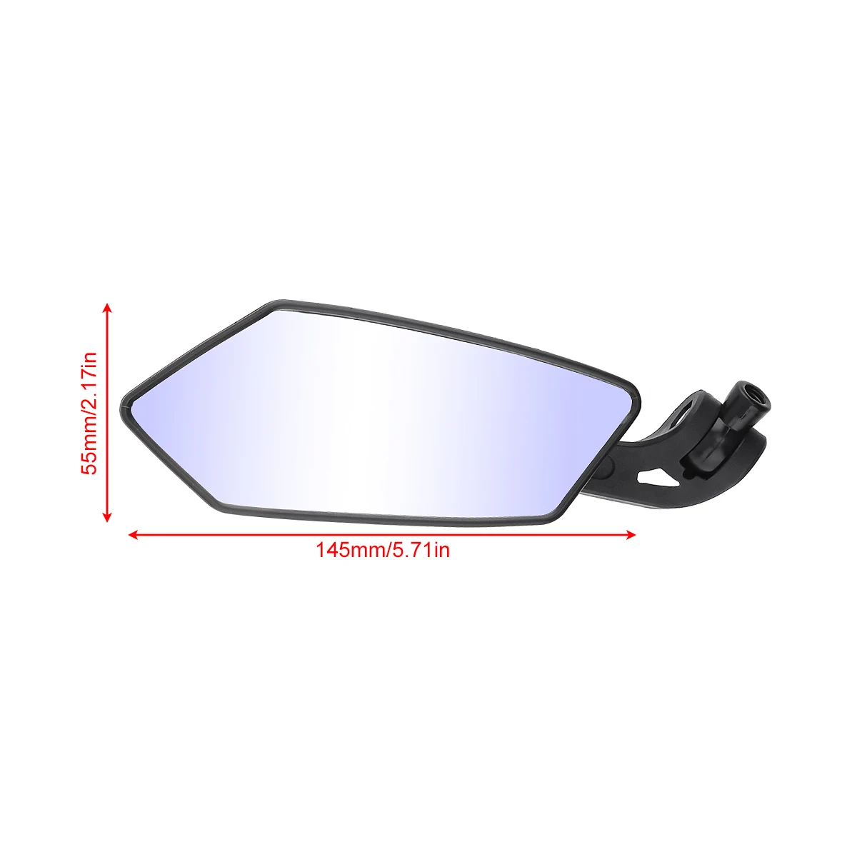 2pcs 10mm Stylish Design Modified Plated Universal Motorcycle Mirror Rearview Mirror Back Side E-Bike Mirrors for Motorcycle