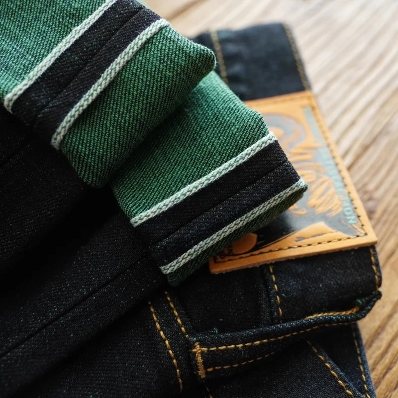 T307XX tinto verde dalle orecchie rosse Jeans limitati Anno del Serpente Jeans dritti in cotone Xinjiang versione 47