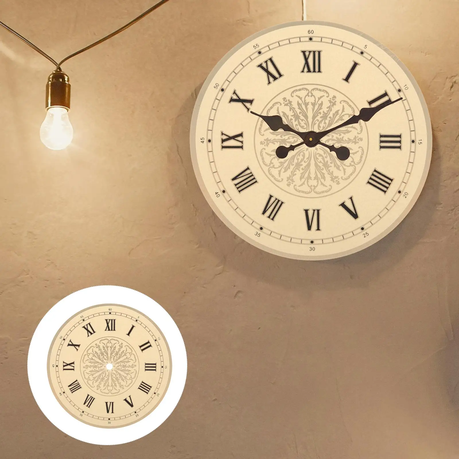 

DIY Clock Material 17 3m Aluminum Dial Quartz Movement Parts Wall Clock Roman Numeral Round Replacement