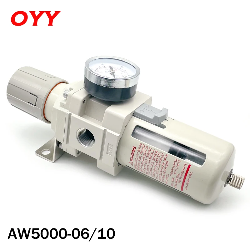 Pressure Regulator Oil Trap Filter for Compressor Air Source Processor Manual Automatic Drainage AW5000-06 AW5000-10D