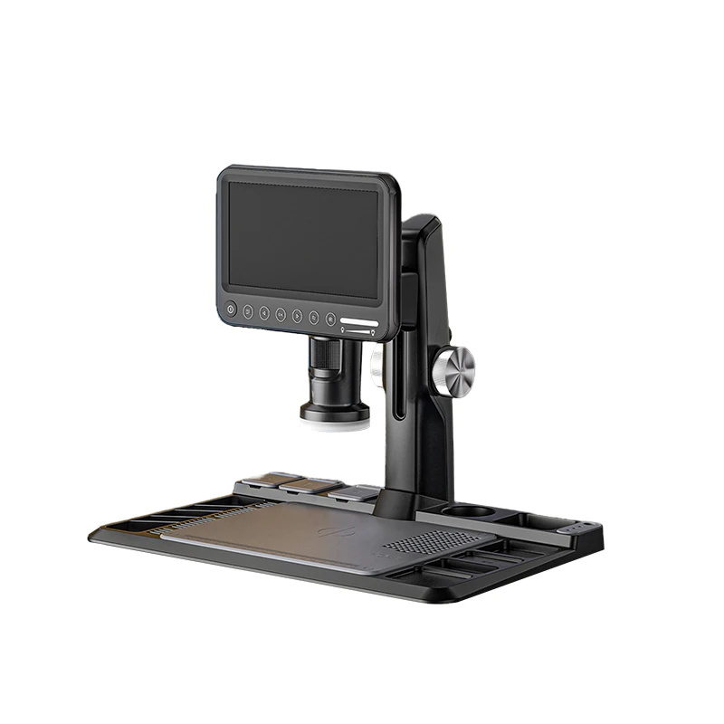 7 Polegada lcd usb microscópio digital 1080p moeda microscópio 1600x12mp touch-control leveza microscópio digital