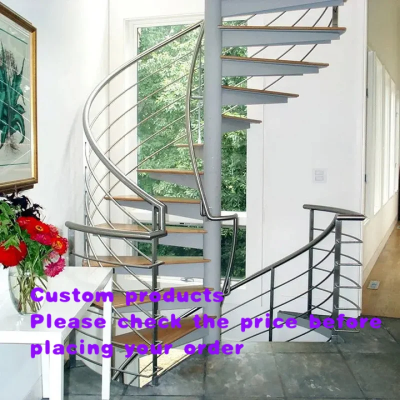 custom.CBMmart New Modern Indoor Metal Stairs Customized Mono Stringer Straight Staircase White Color Design