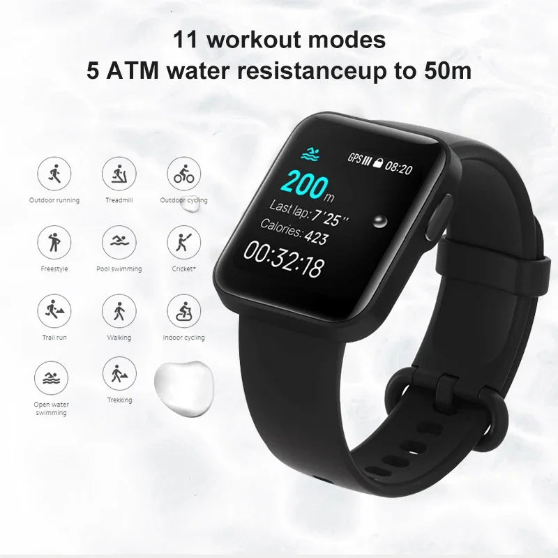 For Xiaomi Mijia Watch Lite Silicone Wrist Strap Replacement Bracelet Watchband for Redmi Watch 2 Excluding Watches Mi Strap