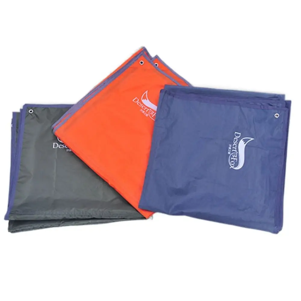 Waterproof Tent Floor Tarp Tent Footprints PU Coating Picnic Mat with Sack Oxford Cloth Camping Ground Mat Beach Blanket