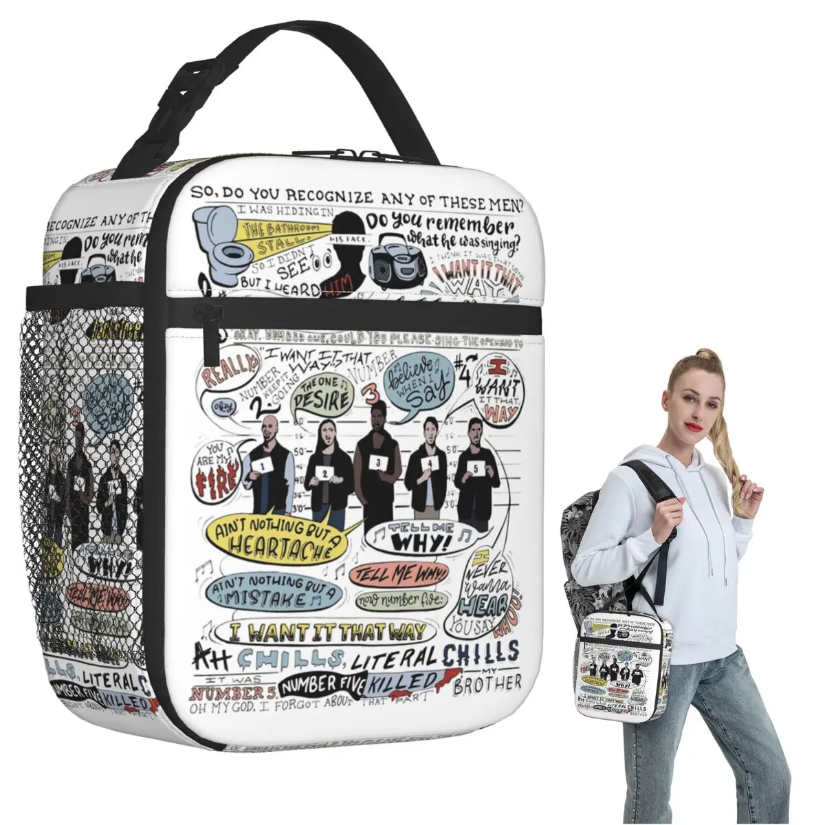 

I Want It That Way B99 Цветная изолированная сумка для обеда для женщин и детей Герметичные коробки для еды Термальный ланч-бокс Tote