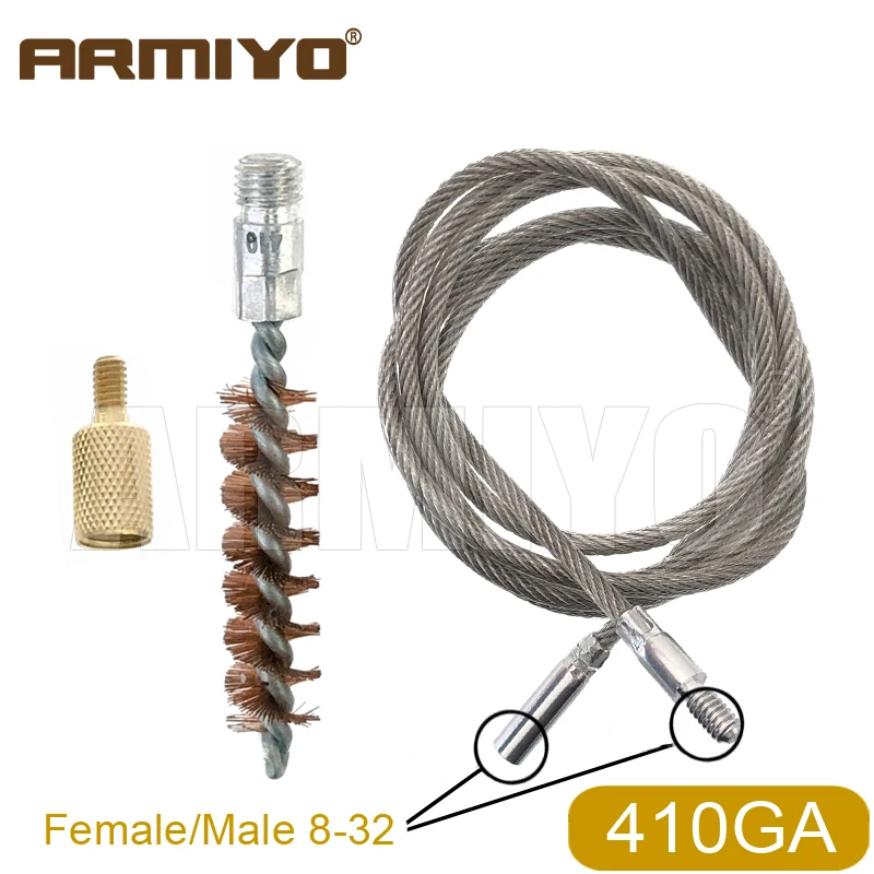 Armiyo Taktische Gen 2. Generation Unendlich Verlängerbare 5mm Kabelbürste zur Kohlenstoffablagerungsreinigung, Bronze-Bürste für Jagdzubehör – Detail 9