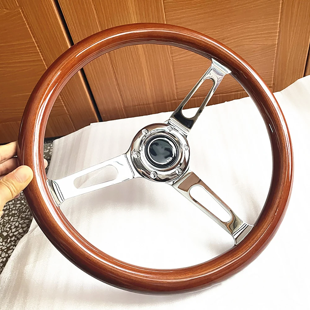

Universal Taomu Retro Modification Car Steering Wheel Tools 14 Inch&15 Inch Sports Competition Steering Wheel Cars Accessories