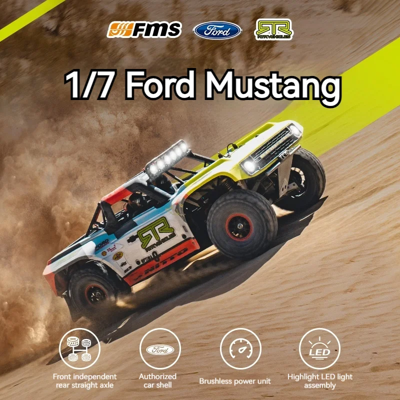 

FMS 1/7 Ford Wrangler U4 Simulation RC Electric 4WD Brushless Violent Racing Short Truck Off Road Vehicle Professional Model Toy