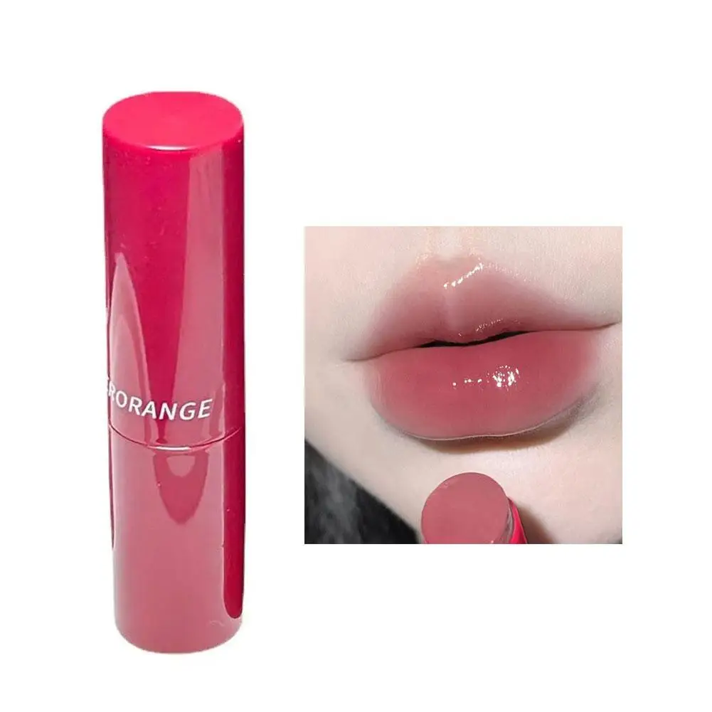 8 Kleur Gelei Lippenstift Hydraterende Spiegel Water Licht Zorg Tint Thee Rood Glazuur Cosmeti Bruine Gloss Lip Glas Effen Make-Up Li Q8n0