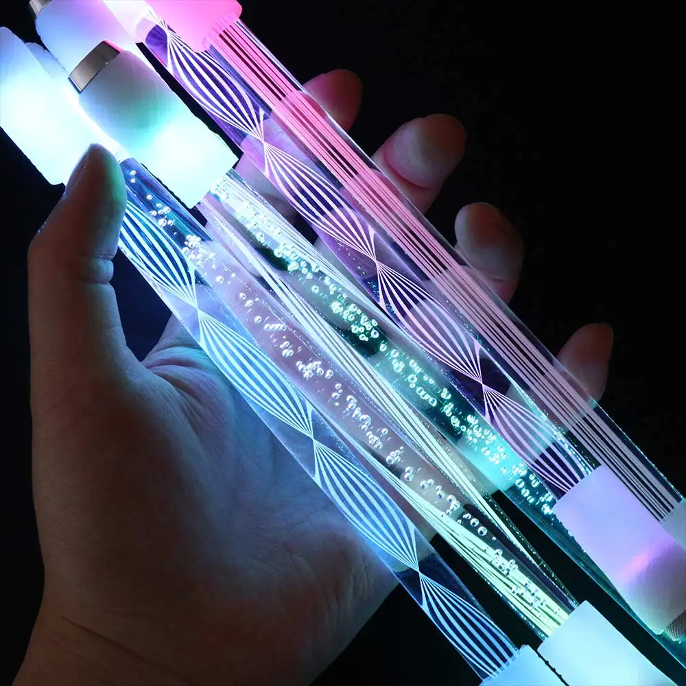 2022 Release Pressure Student Gift Acrylic Luminous Pen LED Light for Boy Men Gifts Spinning Pen Twirling Pen LED Rotating Pen