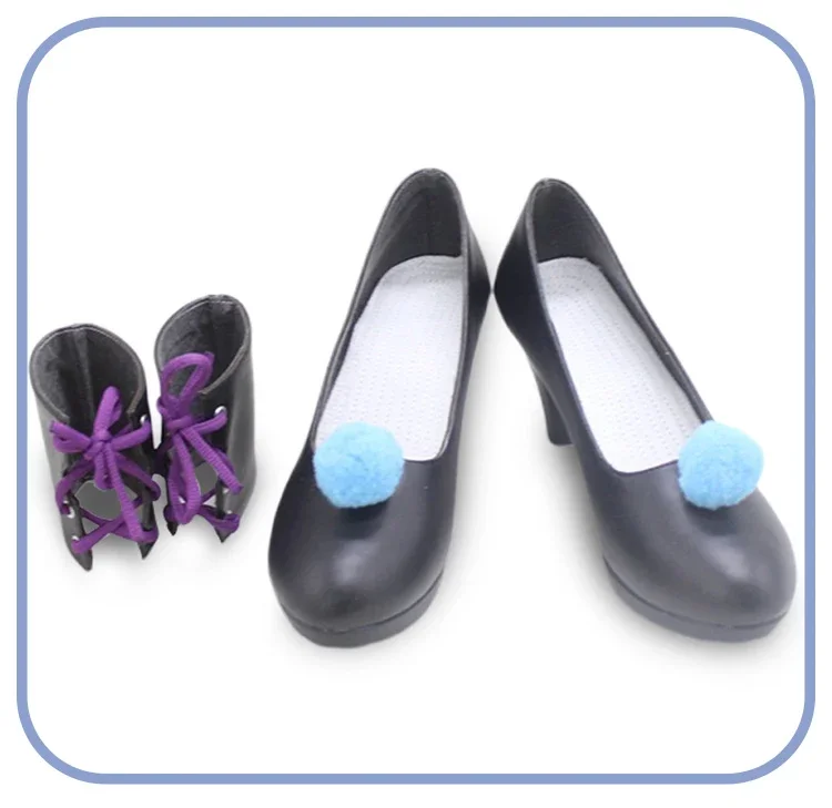 Tokoro Megumi تأثيري أحذية بولي أحذية أحذية من الجلد هالوين كرنفال الأحذية أنيمي اكسسوارات تأثيري الدعامة مخصص