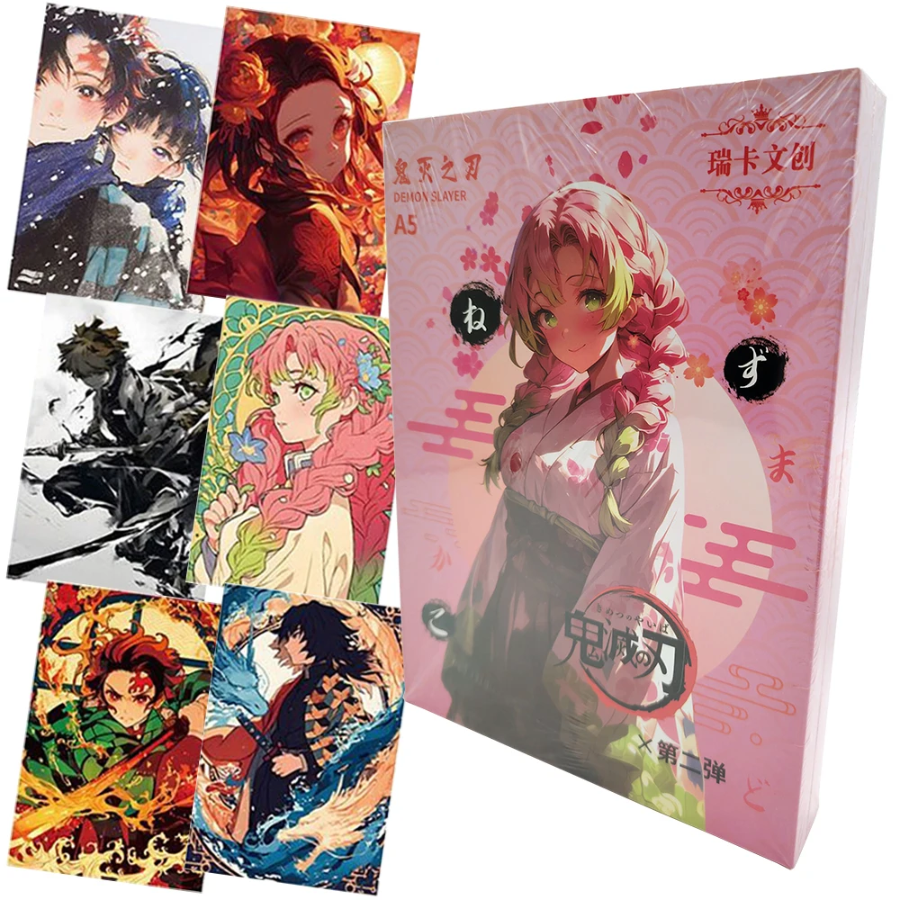 

Demon Slayer Anime Peripheral Creative Color Paper Cards Exquisite Acrylic Material Ticket Root Cards Toys Funny Festival Gifts