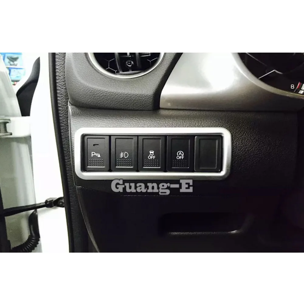 For Suzuki Vitara 2016 2017 2018 2019 2020 Front Fog Head Light Lamp Adjust Switch Button Control Cover Sticker Trim Garnish