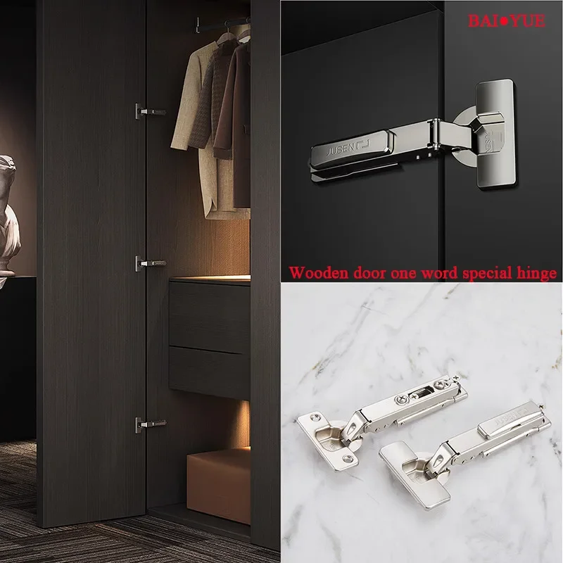 

One-word hinge two-stage force small angle damping buffer wardrobe door cabinet door pipe cup hinge hardware
