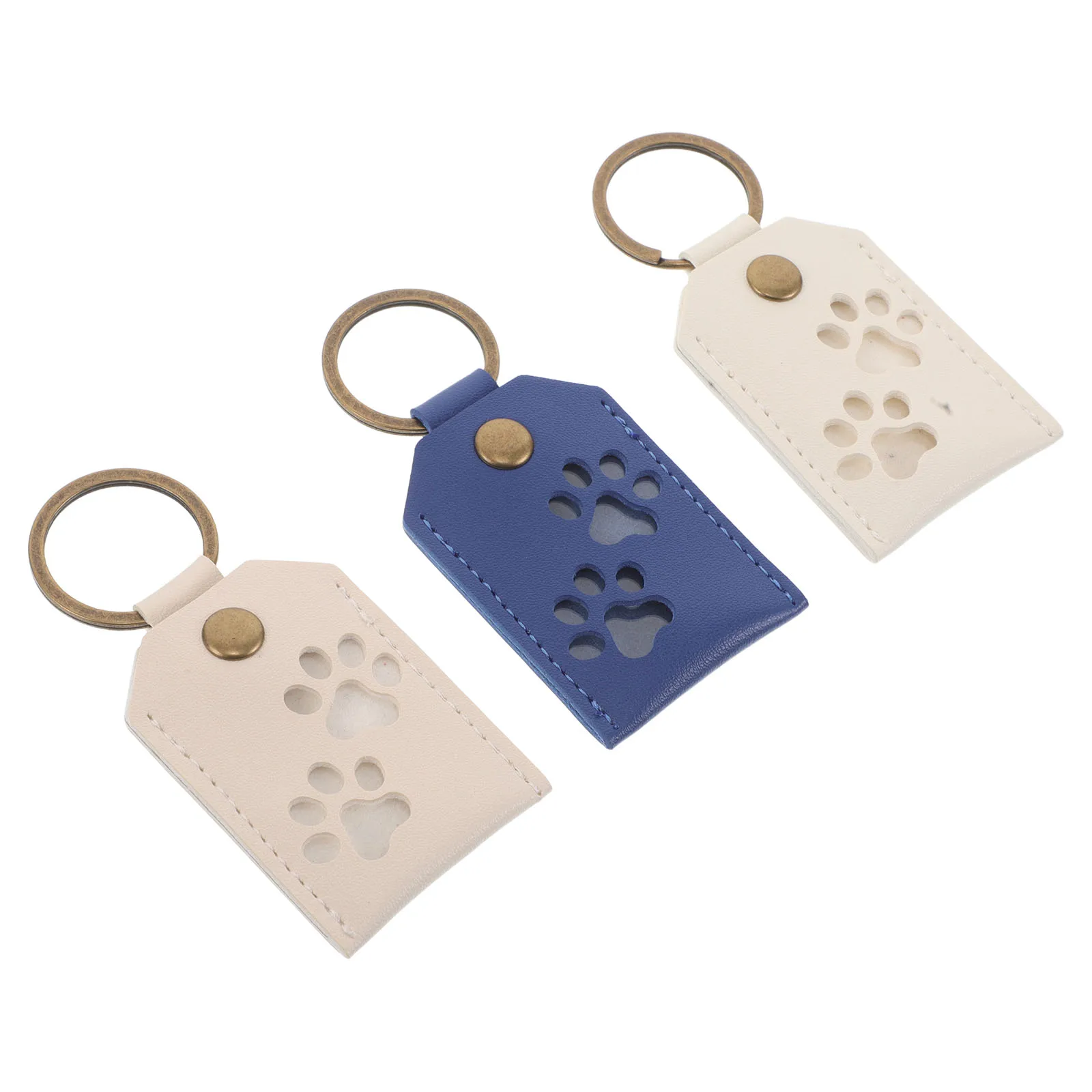 

Pet Memorial Keychain Hair Container Dog Cat Keepsake Puppy Storage Commemorative Transparent