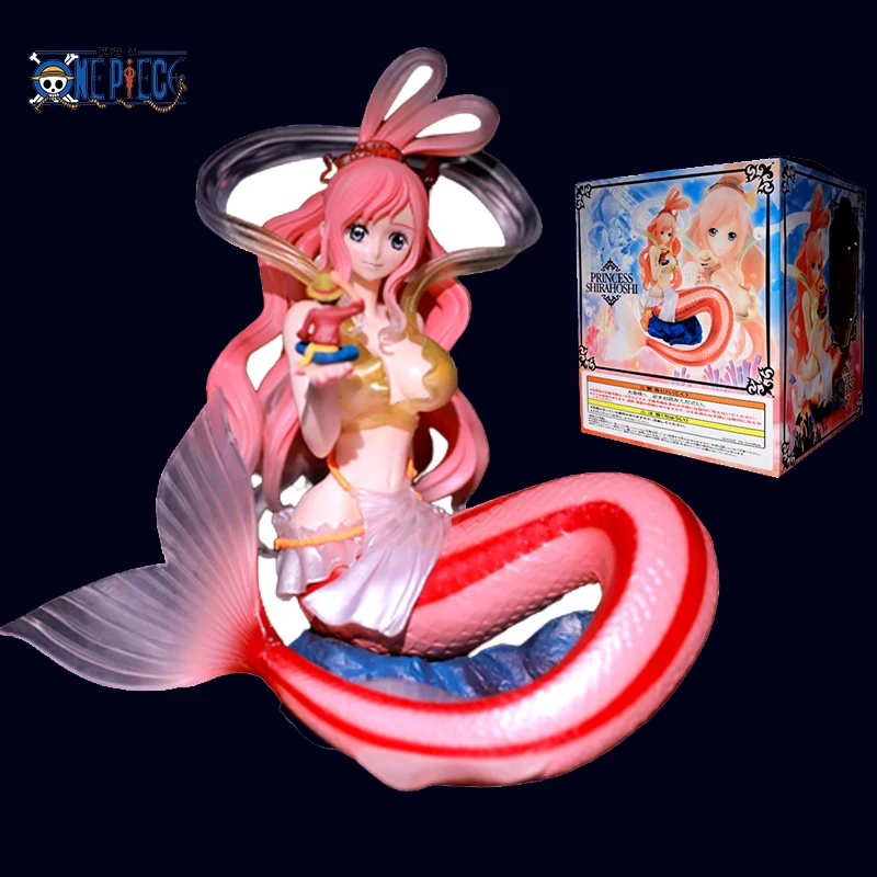 

One Piece Shirahoshi Hold Luffy In Hand Action Figures Model Doll Toys Collectible Desktop Ornaments Kids Birthday Xmas Gifts