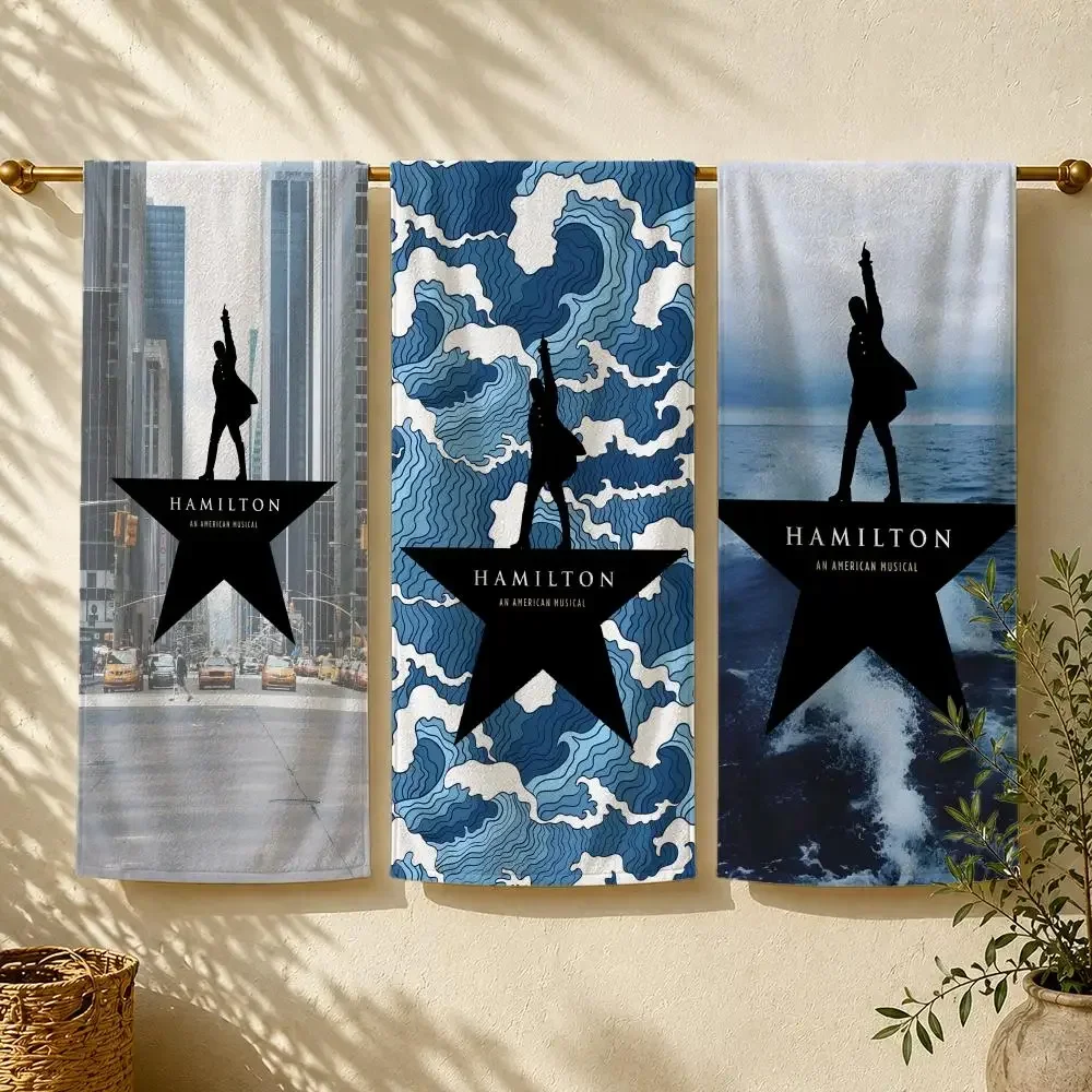 Musical H-Hamilton Towel Towel beach towel, quick drying absorbent bath towel for Swim,Gym,Camping,Outdoor hot
