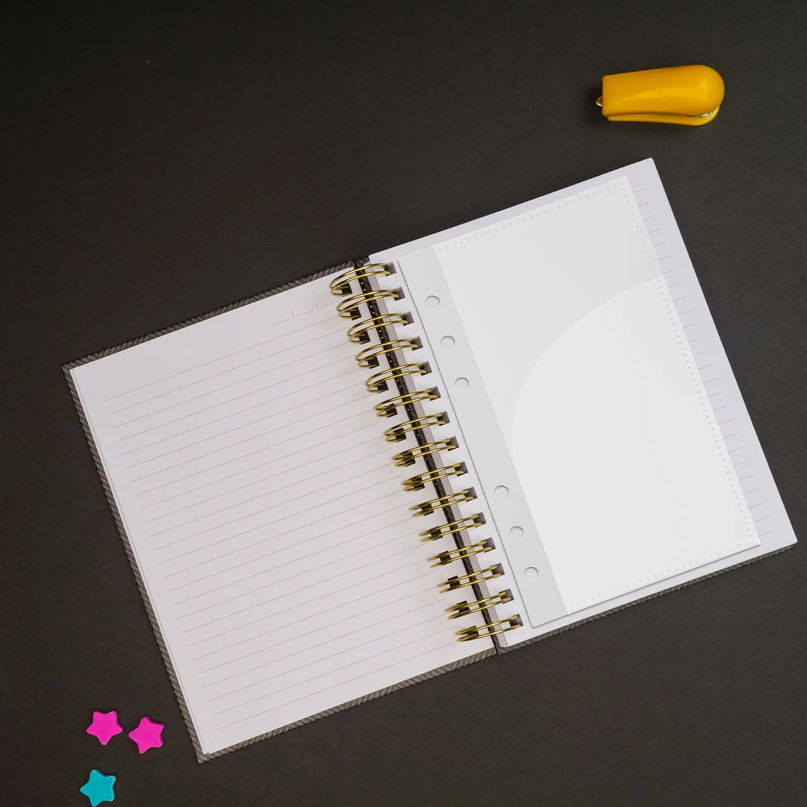 

5pcs Replaceable Budget Pockets Sturdy Pp Binder Inserts For Financial Planning Portable Loose Leaf Pocket Multi-Use Budget