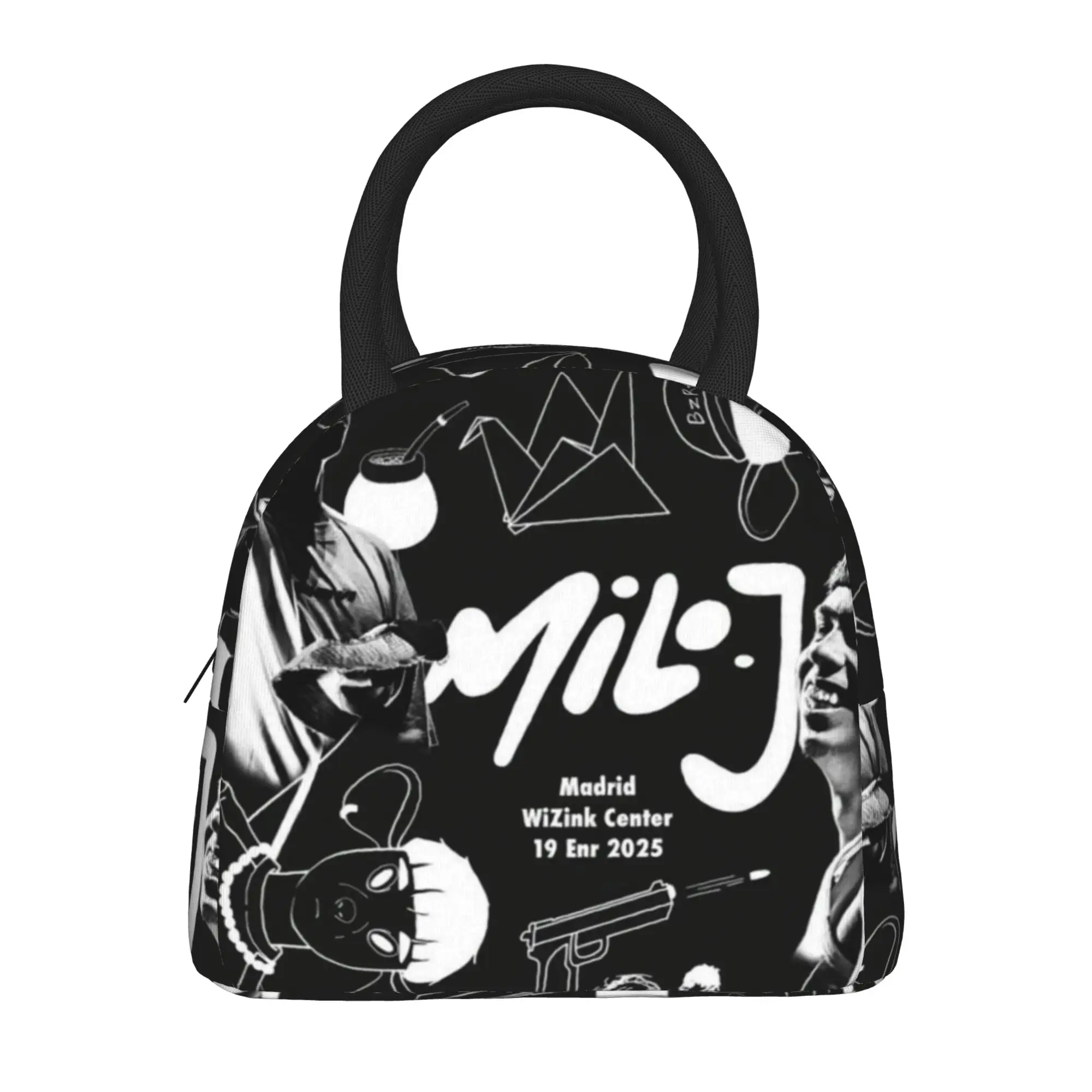 Milo J Rapper Music Album Tour Merch Insulated Lunch Bag For Outdoor  Food Box Leakproof Thermal Cooler Lunch Boxes