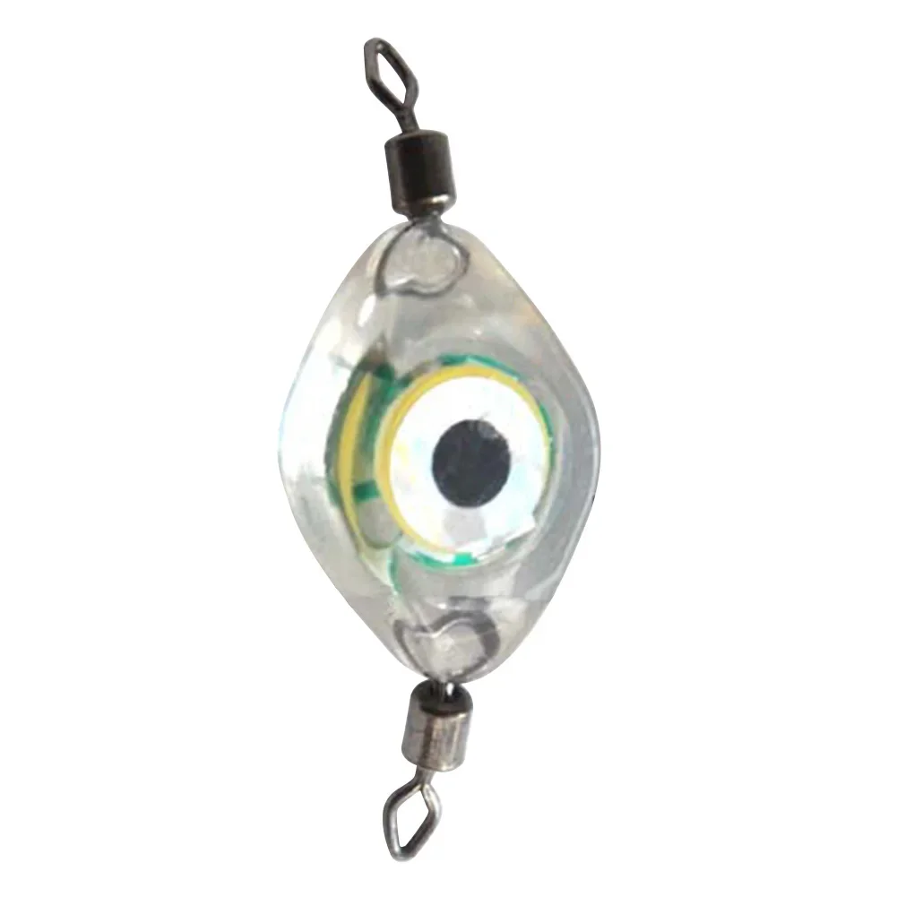 Señuelo de pesca con forma de ojo, luz LED impermeable con detección de gota profunda para agua de mar, agua dulce y subacuática