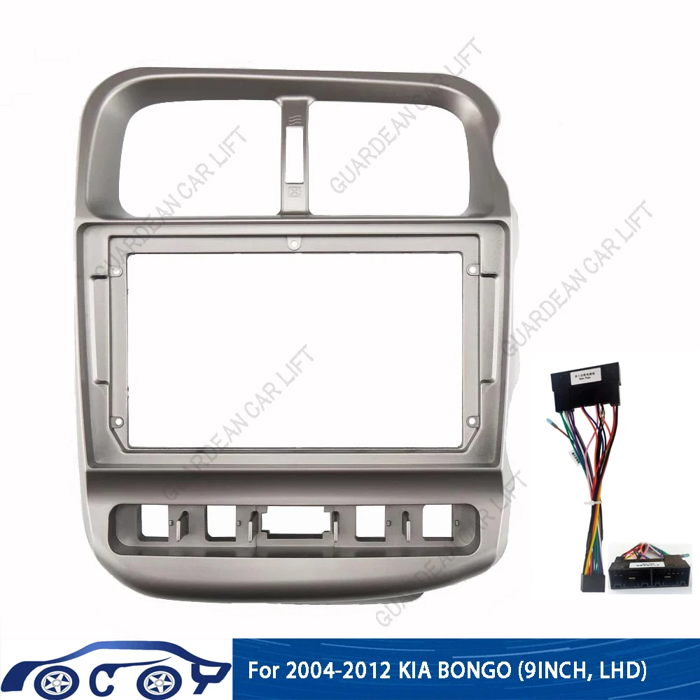 Para 2004-2012 kia bongo (9 polegadas, lhd) 2din rádio do carro fáscia dvd estéreo quadro placa adaptador montagem painel instalação moldura
