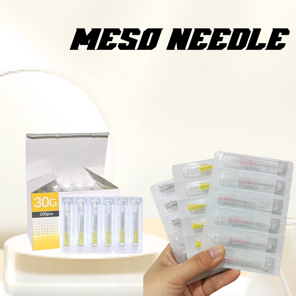 

100 шт./упаковка, одноразовые иглы, маленькие безболезненные иглы для татуировки, инъекционные мезоиглы, хирургический инструмент