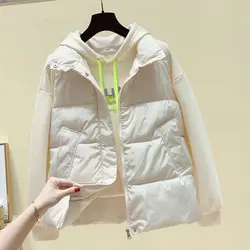 Vendita Demi-season gilet senza maniche giacche donna inverno 2024 molto caldo nuovo cappotto di tendenza piuma anatra Hit Down gilet giacca per le donne