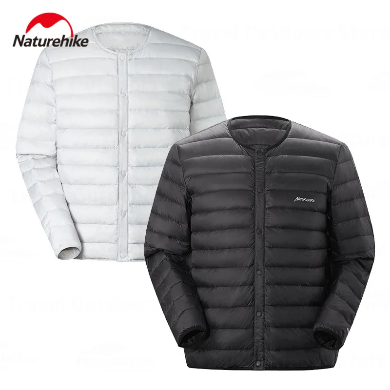 

Naturehike 95% Goose Down Jacket Liner Collarless Winter Warming Hiking Windbreaker Waterproof Jackets For Men Climbing Clothes