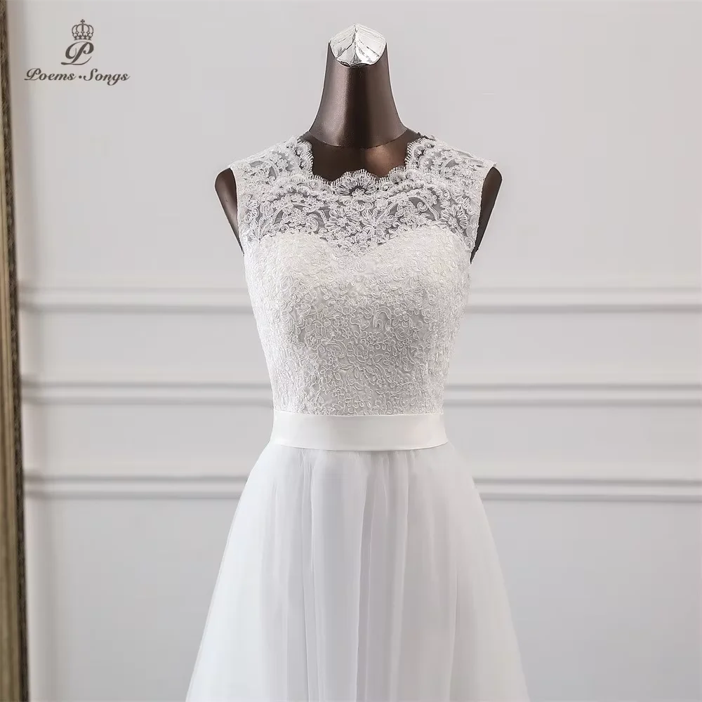 

Customized Poemssongs New applique Evening dress robe de soiree vestidos de festa Beach tulle long prom dresses robe longue