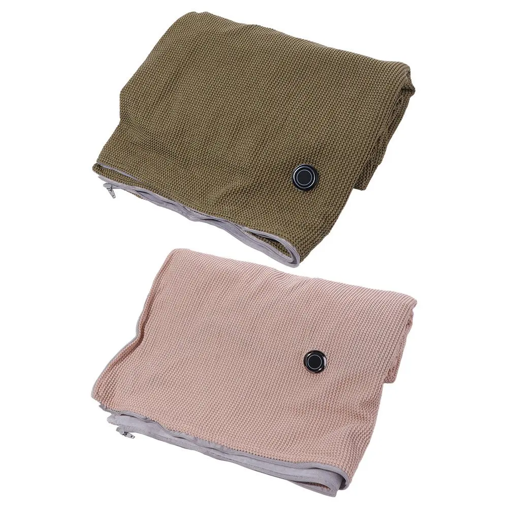 

Washable Wearable USB Heating Blanket Foldable 3 Modes Electric Heating Pad Zipper Closure Removable Electric Warm Body Shawl