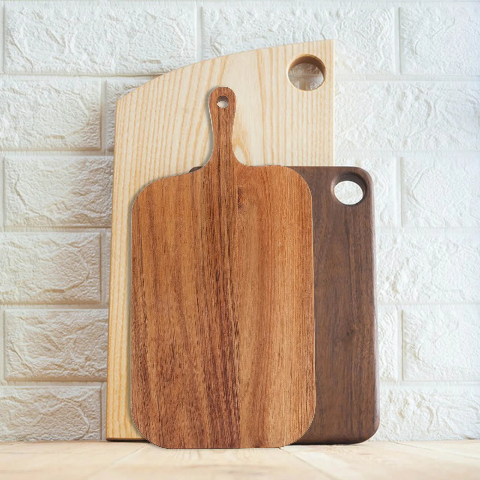 

Solid Wood Cutting Board 38x19x1 5cm Kitchen Chopping Board for Home Restaurant Camping Bread Vegetable Meat Fruit