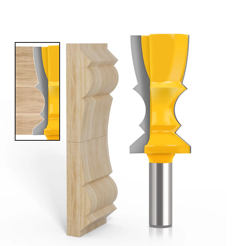 1PC12.7mm 1/2′′ Shank Line Cutter Special Moulding Bit Carbide Molding Router Bit Trimming Wood Milling Cutter for Woodwork