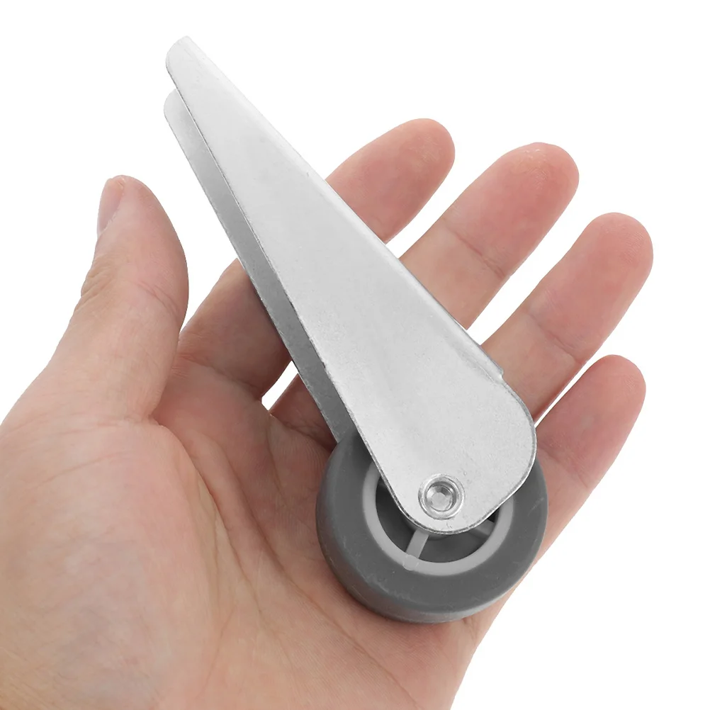 

4Pcs Door Bottom Support Wheel Heavy Duty Anti-Droop Gate Caster Replacement Silent Roller Wheels for Barn Door Furniture