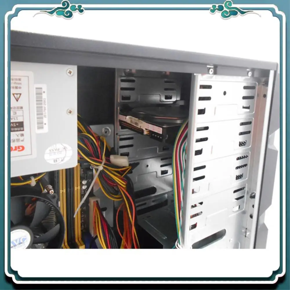 Fácil de usar, convertidor de soporte de montaje de bahía de unidad óptica de disquete de 3,5 pulgadas a 5,25 pulgadas para Pane