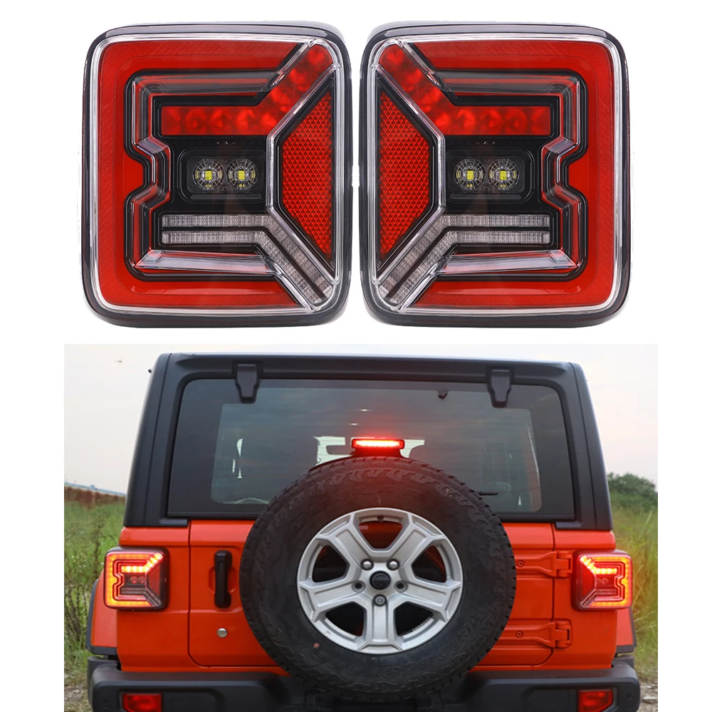 Lantsun JL1168 Taillight For Jeep for wrangler JL 2018+ TAIL LAMP with US and EURO edition tail light