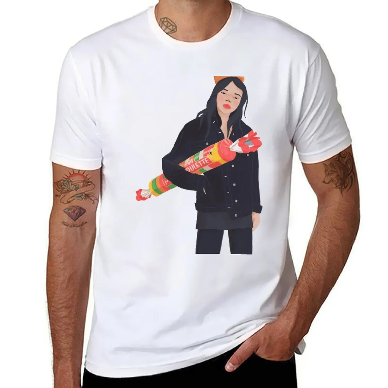 

candy girl T-Shirt man t shirts cotton t shirts for man cotton T-Shirt