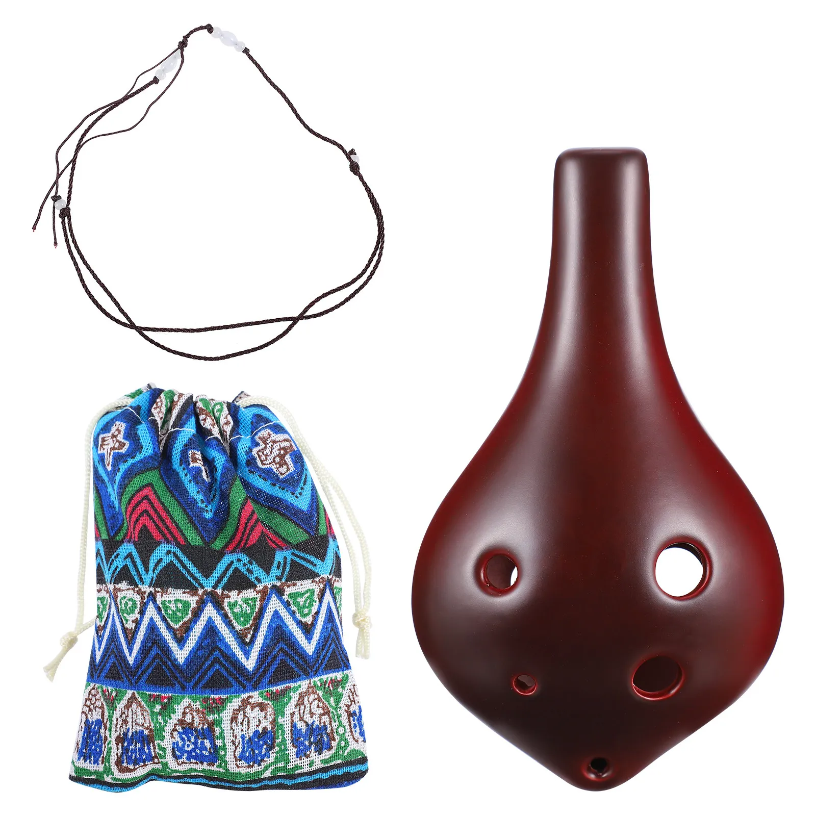 

1 комплект портативной мини-окарины с 6 отверстиями для начинающих студентов (с сумкой случайного цвета)