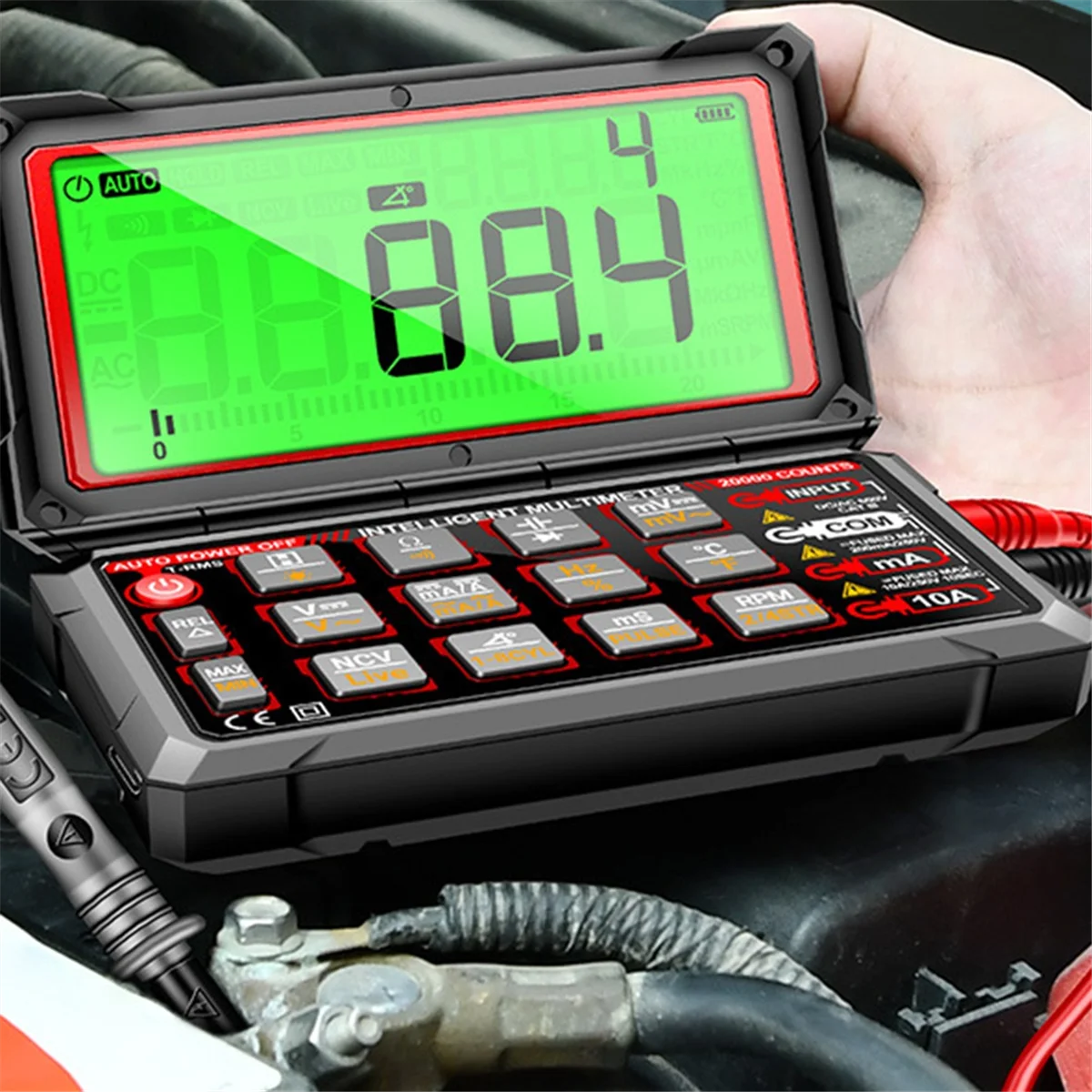 

ABNJ 623 Smart Rechargeable Car Multimeter Repair Tester 20000 Count Voltmeter Multitester Meter Tools