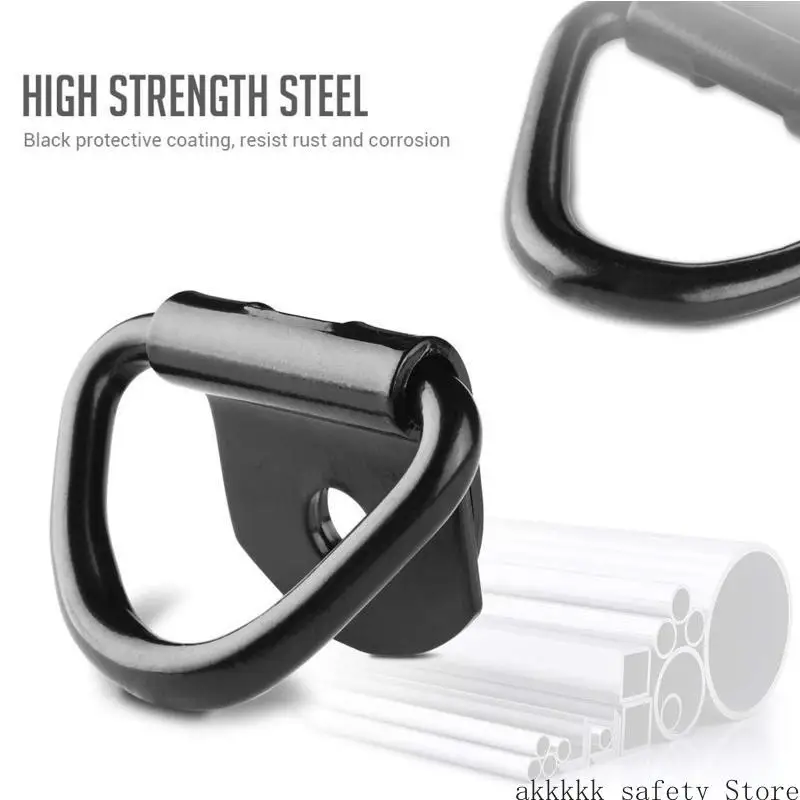 

XXFF 20Pcs Universal D-Rings Heavy Duty Hook Trailer Truck Cargo Fixed Buckle Anti-rust Metal V Ring Bolts