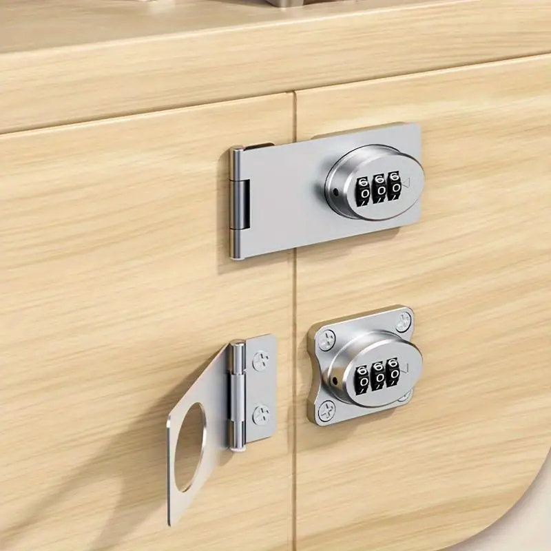 1/2Pcs Secure Your Valuables Durable Mechanical Metal Password Drawer Lock Required for Cabinets Doors Lock Box Safe with Key