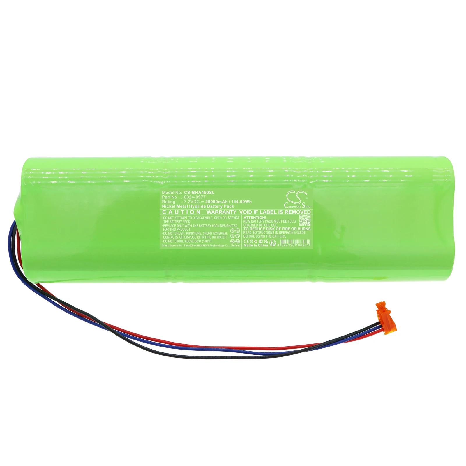 7.2V 20000mAh Battery 0024-0977 for Bacharach ECA 450 Analyzers  +TOOL