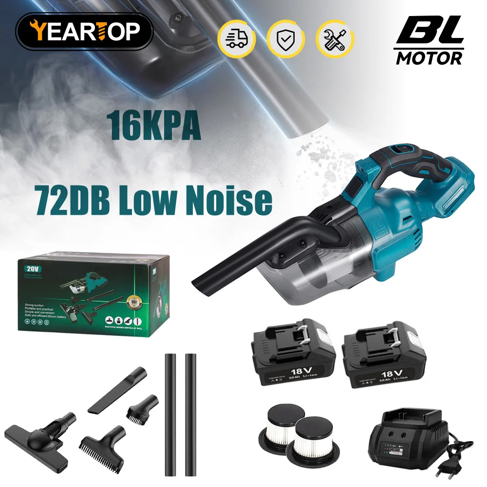 Elektrische Hand Staubsauger Cordless Tragbare Leistungsstarke Haushalt Industrielle Nass Trocken Auto Reiniger Werkzeug Für Makita 18V Batterie YEA