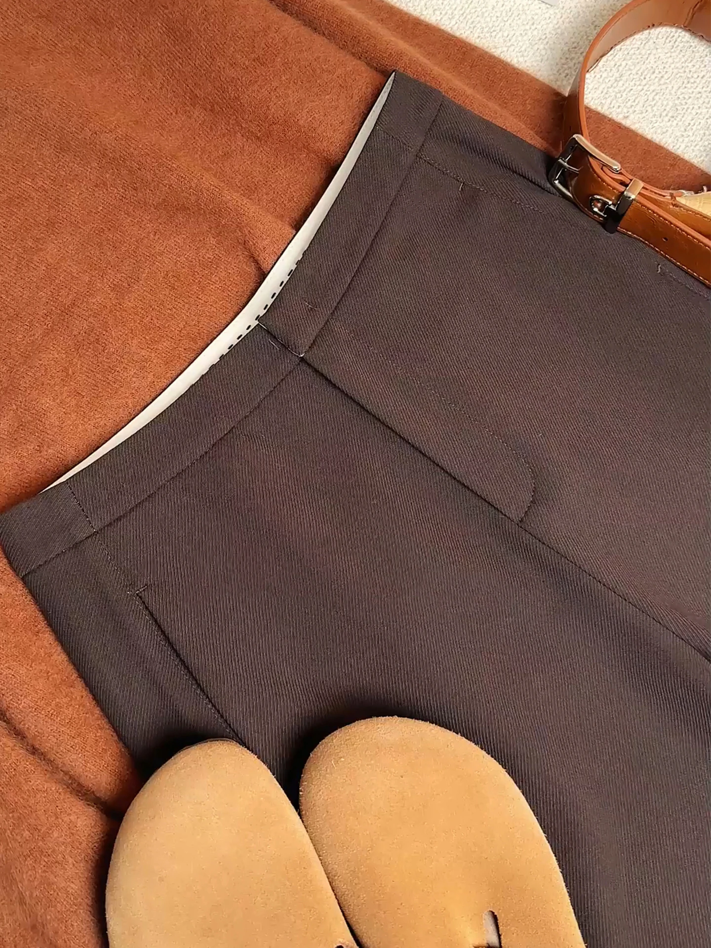 

High Waist Drapey Casual Wide Leg Suit Pants Women's Spring Autumn New Style Loose Wool Lyocell Straight Tube Trousers