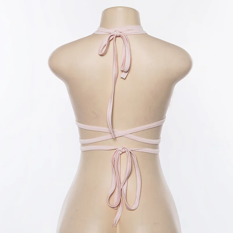 Evening DressWomen'S Velvet Bottom With Strap Bra, Monochromatic, Sexy, High Street, Fashion, Autumn, Winter, 2022