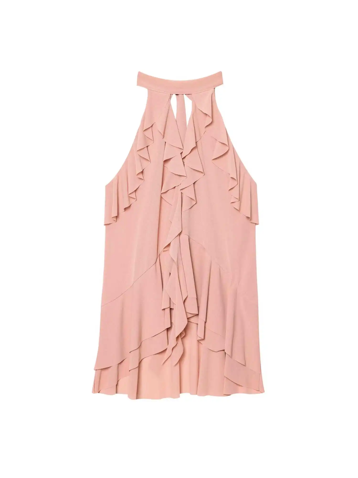 

Spring New Women's Knot Decoration Open Design Collar Top Casual Slim Fit Sle round Ne Svel irt