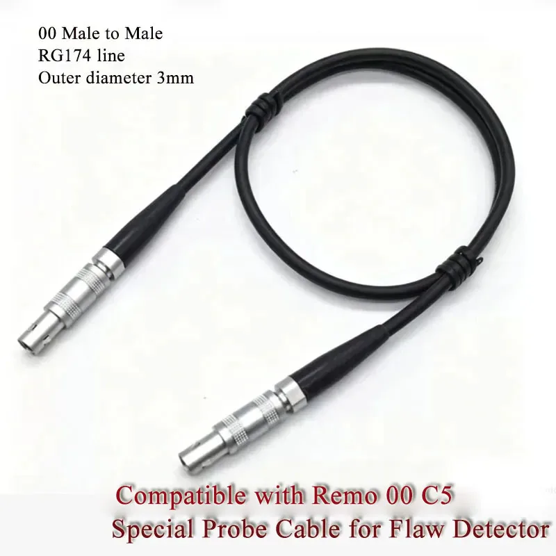 Compatible with Remo 00 C5 Special Probe Cable for Flaw Detector Test Wire Ultrasonic High-frequency Connection Line RG316 RG174