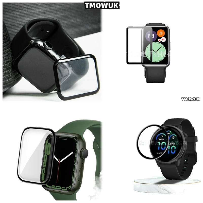 

For Garmin Vivoactive 5 6 Samsung Fit 2 3 Huawei Watch D FIT2 Redmi Watch5 Lite Screen Soft Flexible Protective Film Full Cover