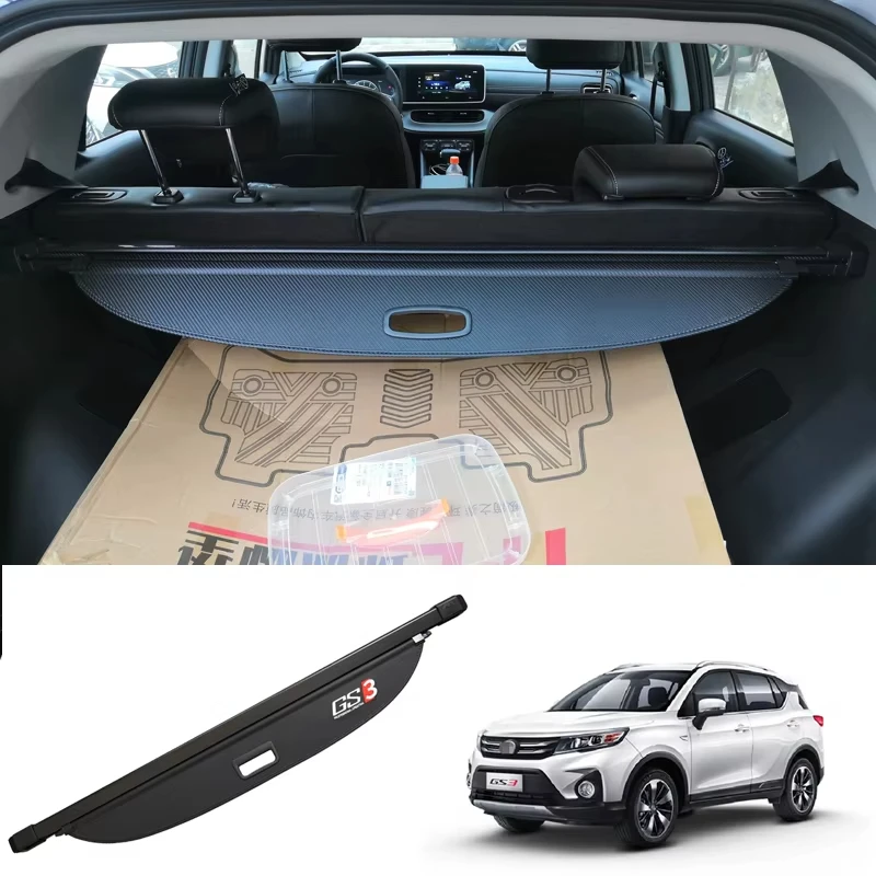 

For GAC Trumpchi GS3 2016-2022 Privacy Screen Waterproof Cargo Cover Trunk Luggage Shield Parcel Rack Interior Accessories