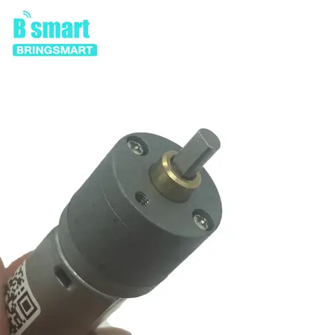 Bringsmart JGA20-180 DC 6V 12V 20-400RPM Motore DC Motoriduttore Motore Asse D Per Robot Auto Barca Motore FAI DA TE Motore Personalizzato