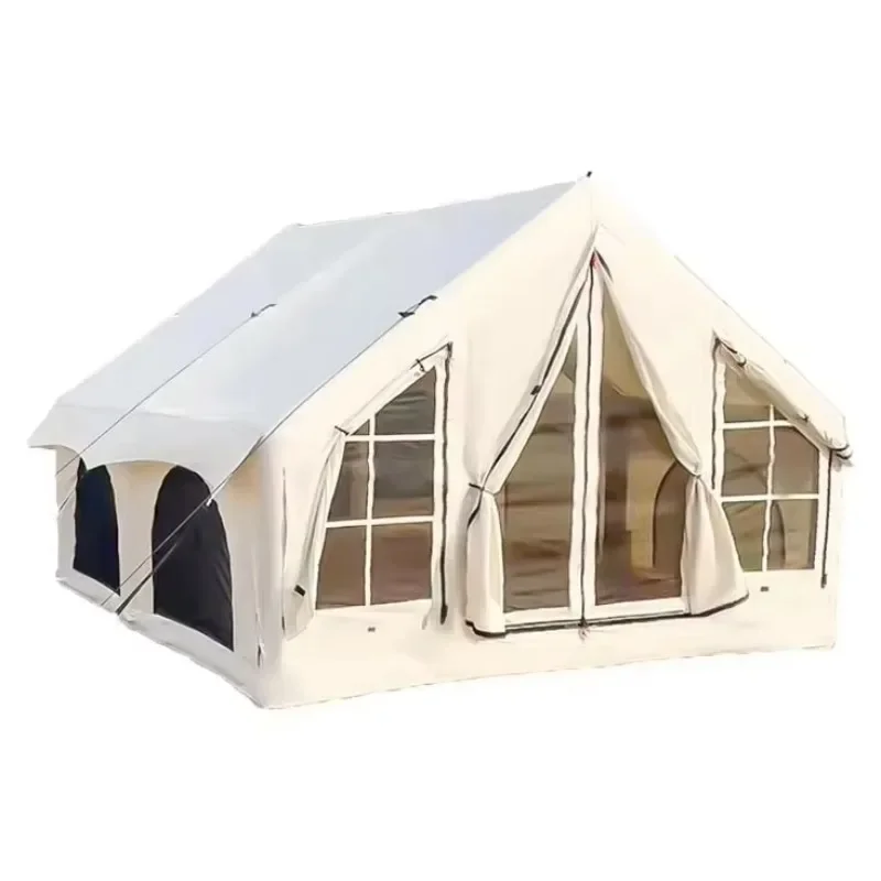 

Luxury Heavy-duty Pop-up Waterproof Oxford Outdoor Inflatable Camping House Party Winter Grand Camping Aerial Tent Camping